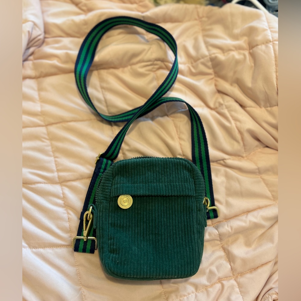 Rowing Blazers x Target Green Corduroy Crossbody Bag Purse Cross Body Strap